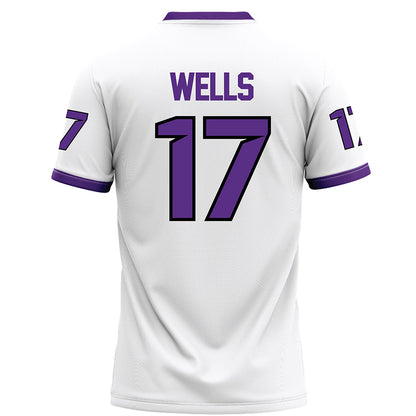 Tarleton State - NCAA Football : CJ Wells - White Football Jersey-1