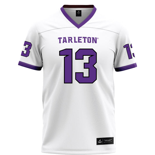 Tarleton State - NCAA Football : Marsean Fisher - White Football Jersey-0