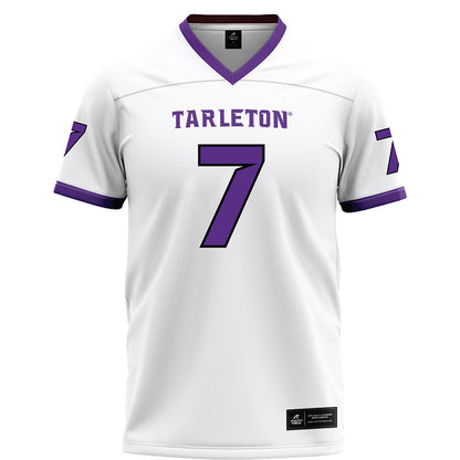 Tarleton State - NCAA Football : Jaylen Jackson - White Football Jersey-0