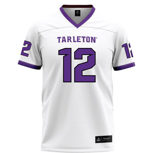 Tarleton State - NCAA Football : Kaden Anderson - White Football Jersey-0