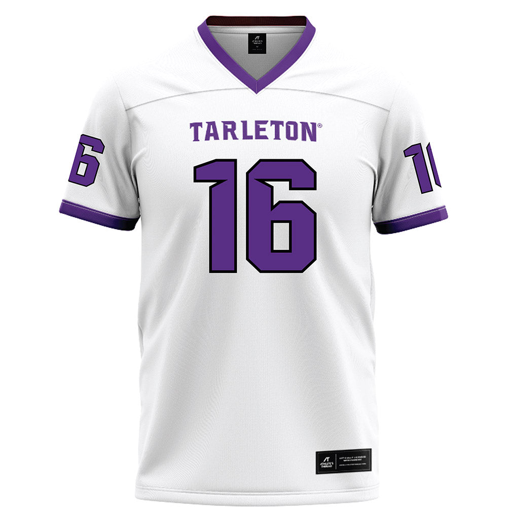 Tarleton State - NCAA Football : AJ Owens - White Football Jersey-0