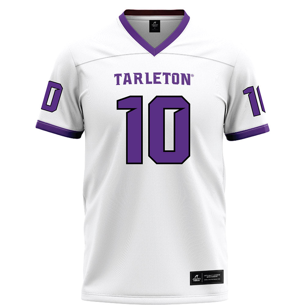 Tarleton State - NCAA Football : Bryce Parker - White Football Jersey-0