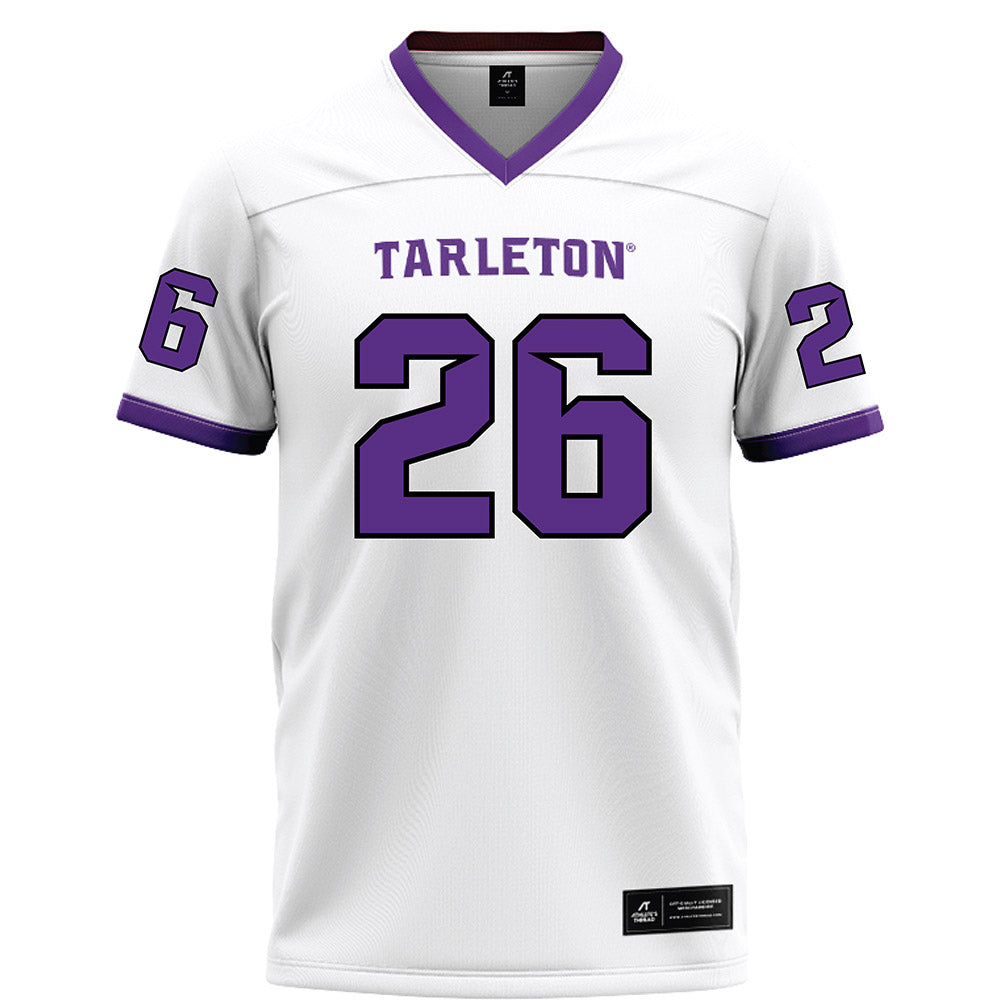 Tarleton State - NCAA Football : Brandon Tolvert - White Football Jersey-0