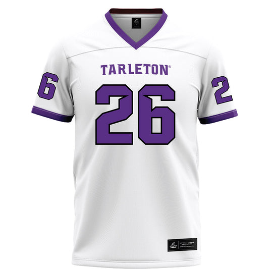 Tarleton State - NCAA Football : Brandon Tolvert - White Football Jersey-0