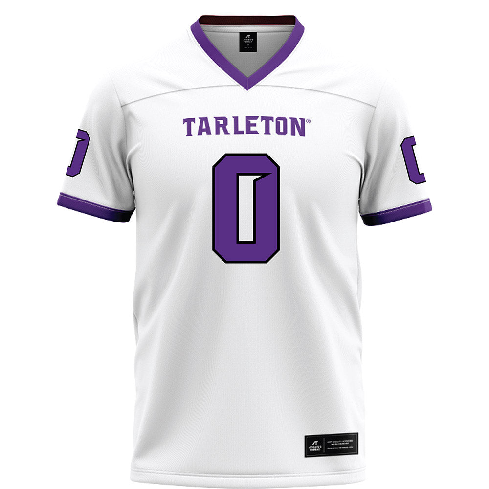 Tarleton State - NCAA Football : Kaleb Brown - White Football Jersey-0