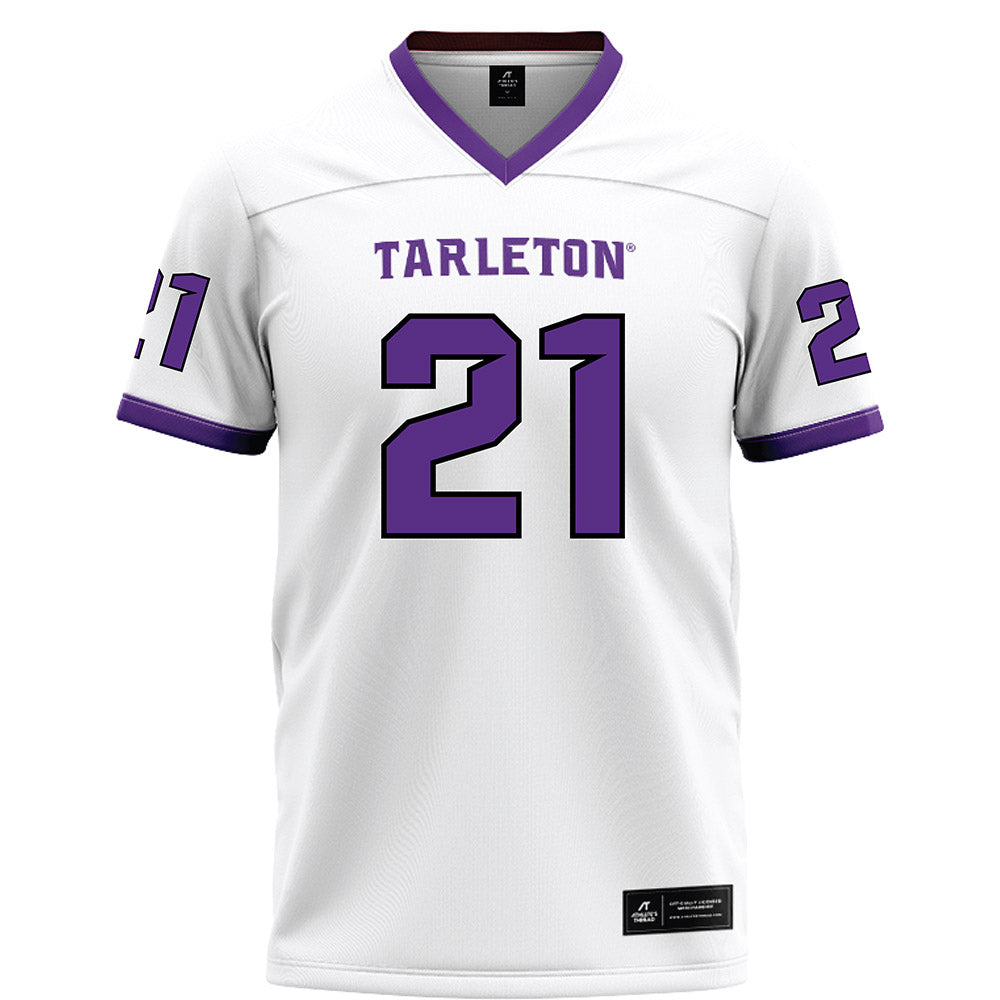 Tarleton State - NCAA Football : Jeremiah Postell - White Football Jersey-0