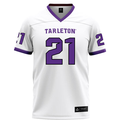 Tarleton State - NCAA Football : Jeremiah Postell - White Football Jersey-0
