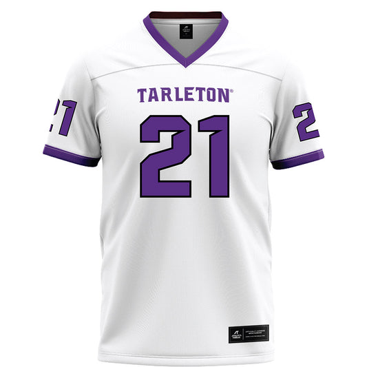 Tarleton State - NCAA Football : Jeremiah Postell - White Football Jersey-0