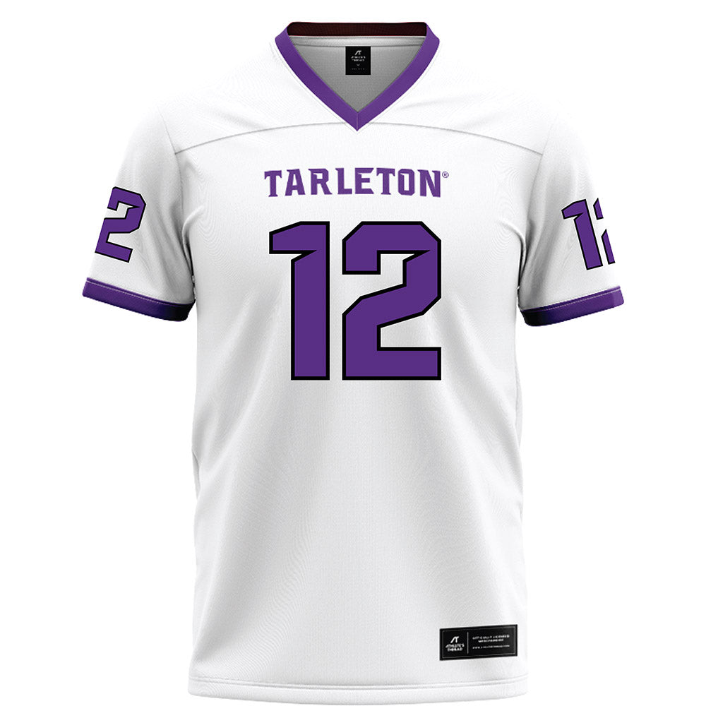 Tarleton State - NCAA Football : Devin Sterling - White Football Jersey
