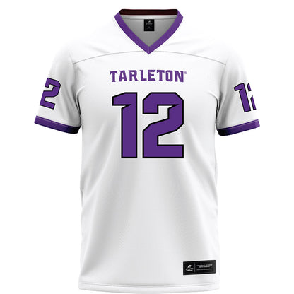 Tarleton State - NCAA Football : Devin Sterling - White Football Jersey