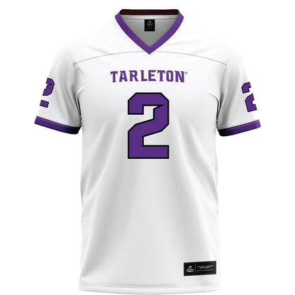 Tarleton State - NCAA Football : Kasyus Kurns - White Football Jersey