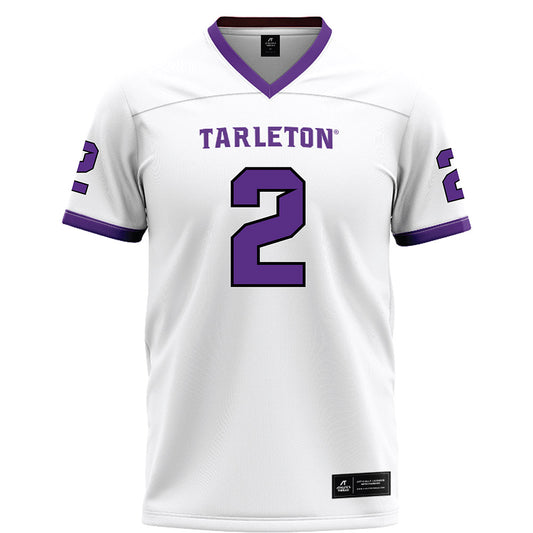 Tarleton State - NCAA Football : Kasyus Kurns - White Football Jersey