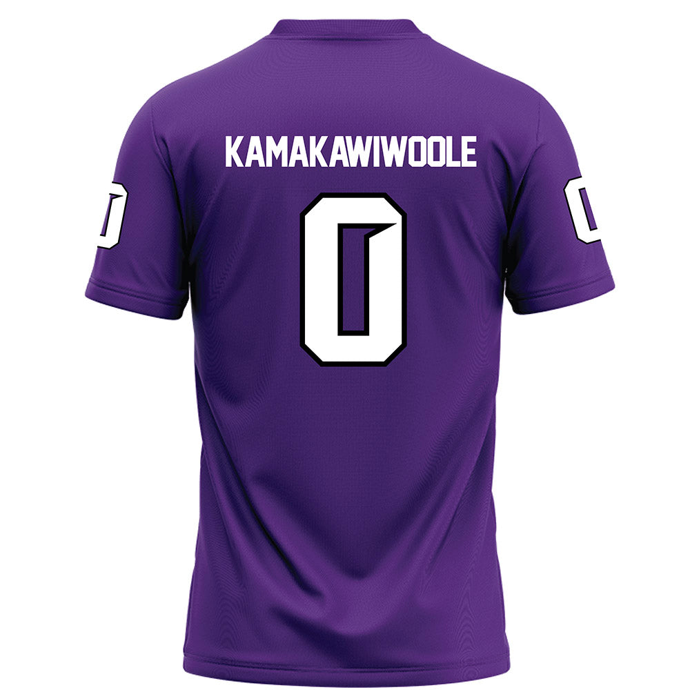 Tarleton State - NCAA Football : Kaunaoa Kamakawiwoole - Purple Football Jersey-1