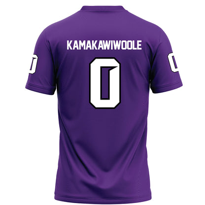 Tarleton State - NCAA Football : Kaunaoa Kamakawiwoole - Purple Football Jersey-1