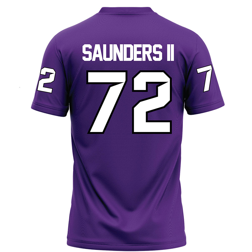 Tarleton State - NCAA Football : Terrance Saunders II - Purple Football Jersey-1