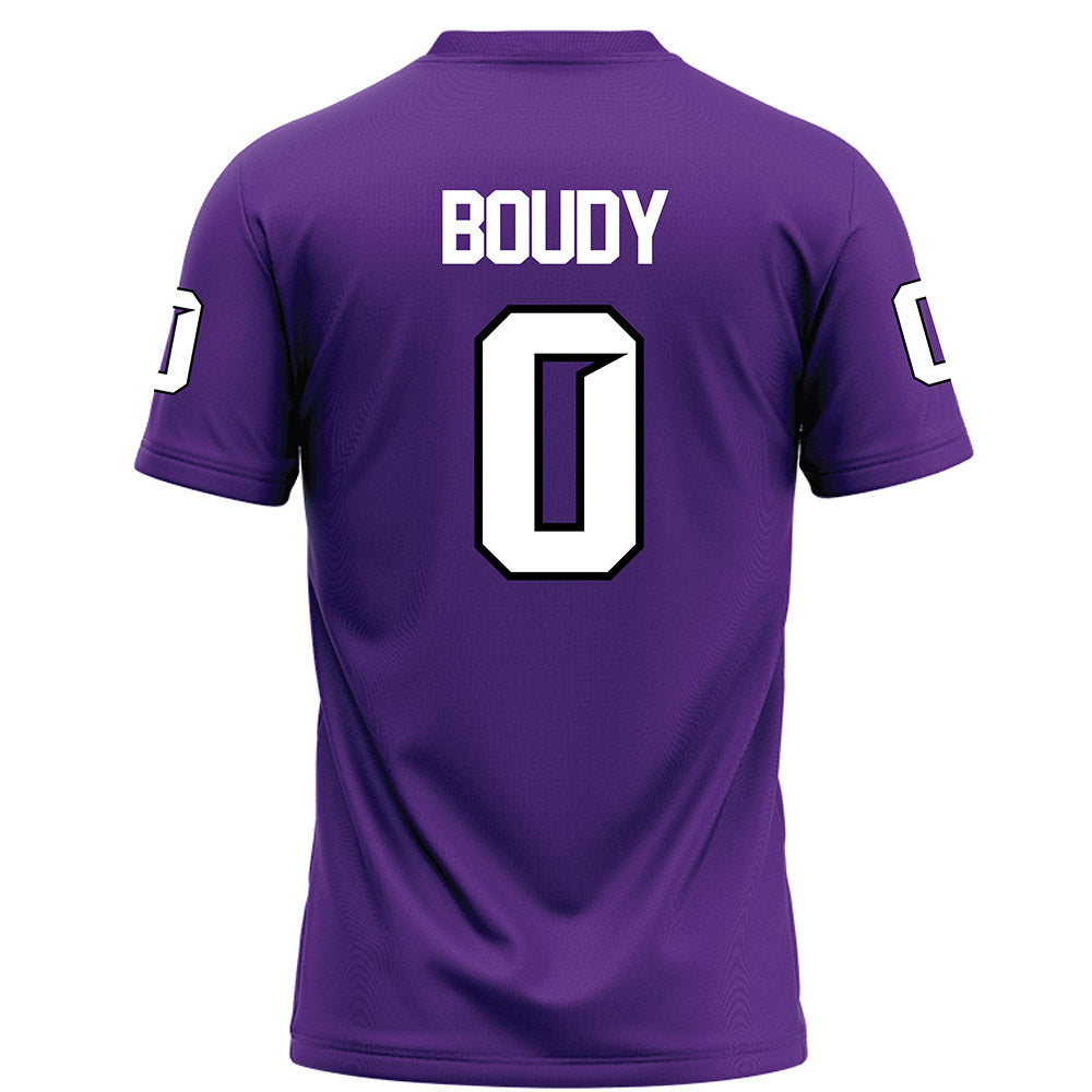 Tarleton State - NCAA Football : Nate Boudy - Purple Football Jersey-1