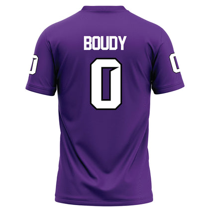 Tarleton State - NCAA Football : Nate Boudy - Purple Football Jersey-1