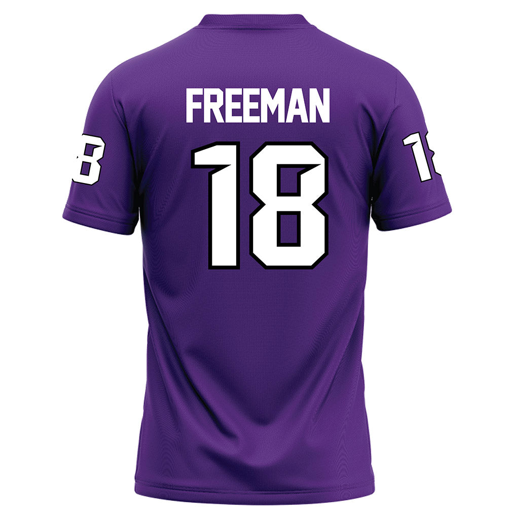 Tarleton State - NCAA Football : Matt Freeman - Purple Football Jersey-1