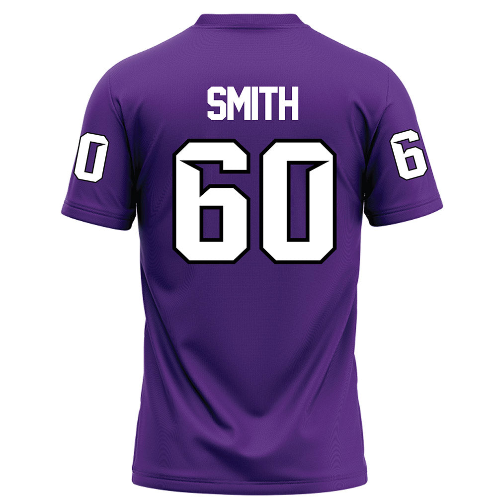 Tarleton State - NCAA Football : Hunter Smith - Purple Football Jersey-1