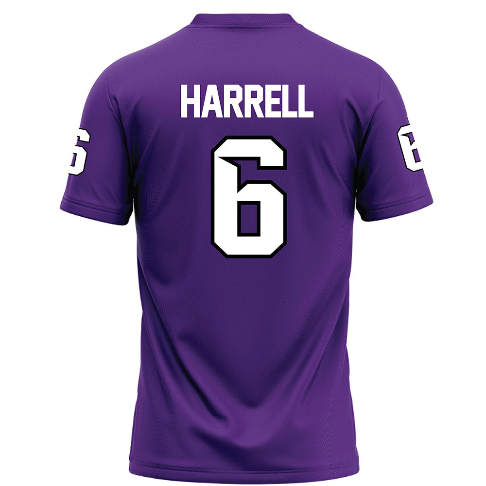 Tarleton State - NCAA Football : Ajai Harrell - Purple Football Jersey-1