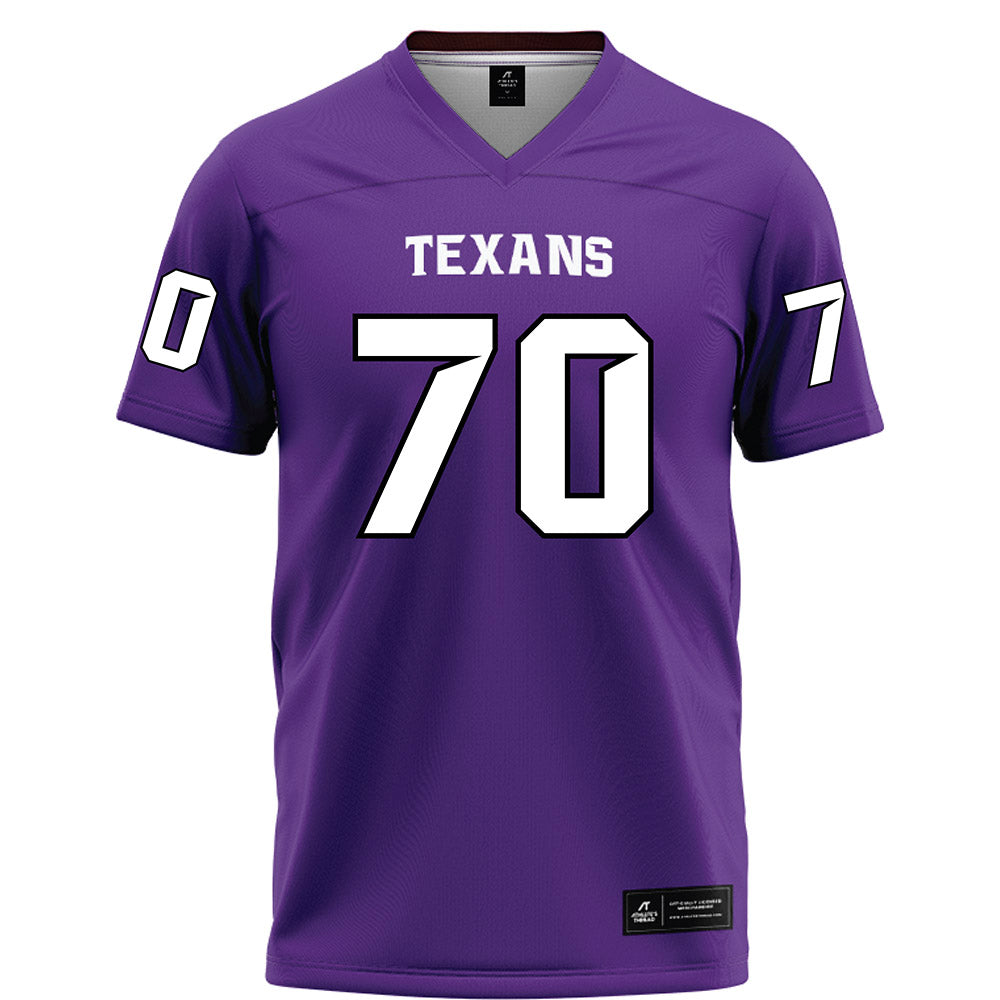 Tarleton State - NCAA Football : Antonio Heath - Purple Football Jersey-0