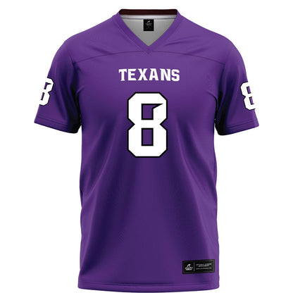 Tarleton State - NCAA Football : Braedyn Locke - Purple Football Jersey-0