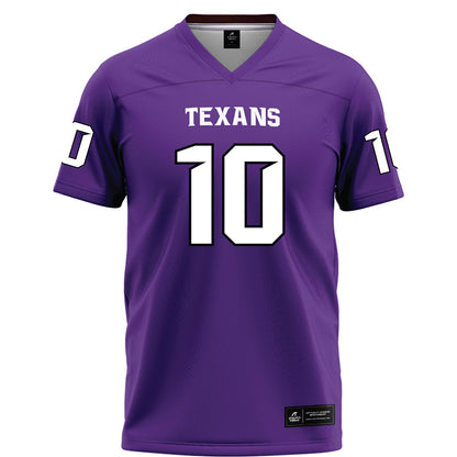 Tarleton State - NCAA Football : Bryce Parker - Purple Football Jersey-0