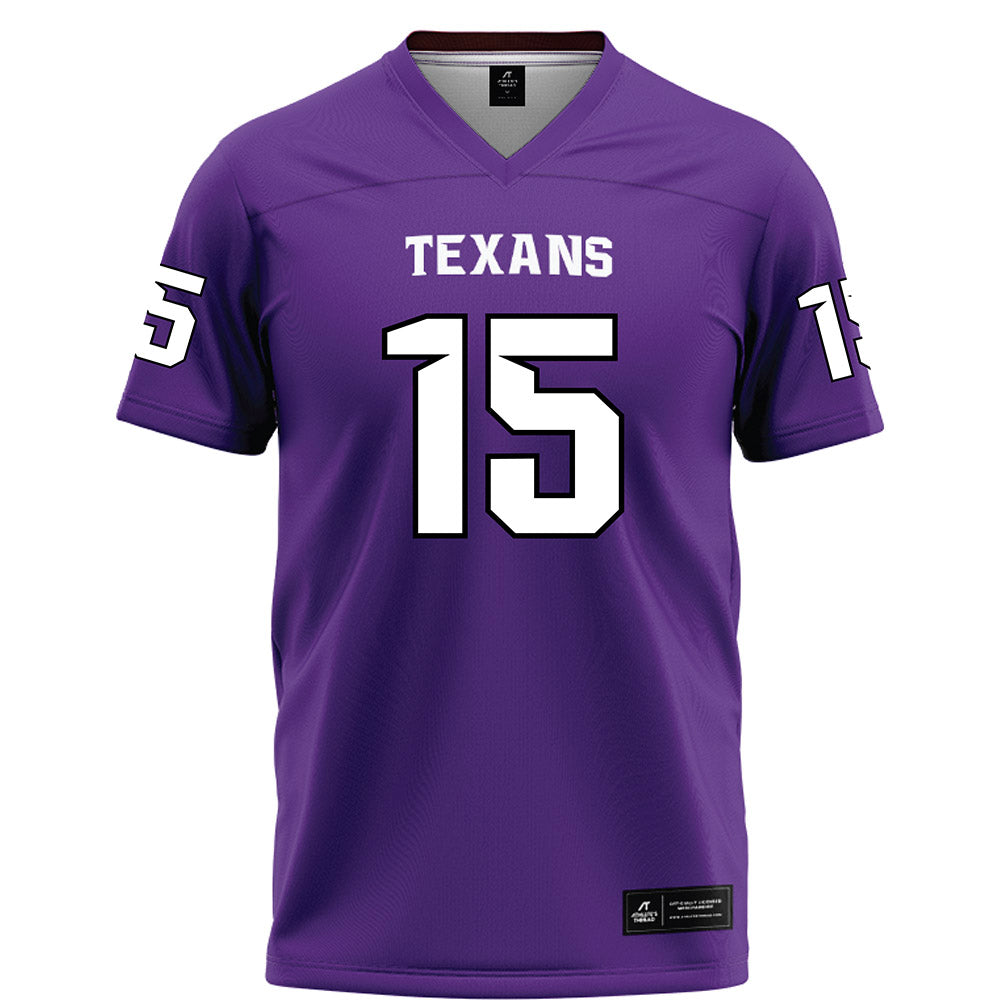 Tarleton State - NCAA Football : Jadan Aubert - Purple Football Jersey-0