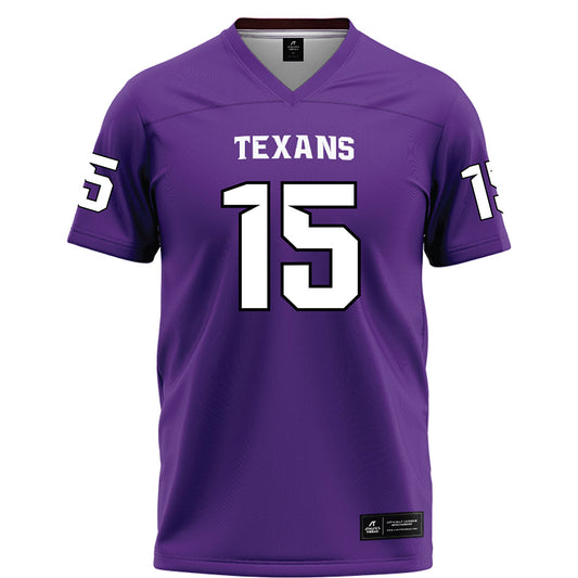 Tarleton State - NCAA Football : Jadan Aubert - Purple Football Jersey-0