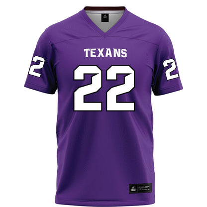 Tarleton State - NCAA Football : Miequle Brock - Purple Football Jersey-0