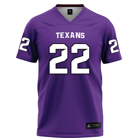 Tarleton State - NCAA Football : Miequle Brock - Purple Football Jersey-0