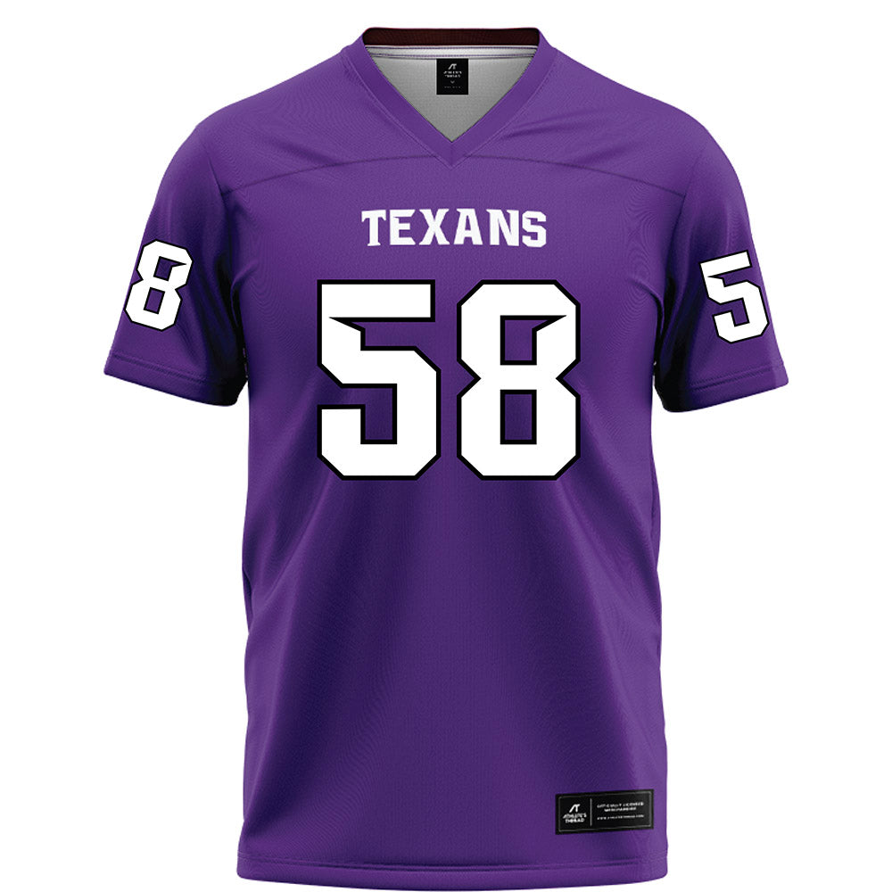 Tarleton State - NCAA Football : Artis Hall Jr - Purple Football Jersey