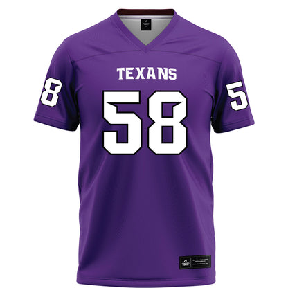 Tarleton State - NCAA Football : Artis Hall Jr - Purple Football Jersey