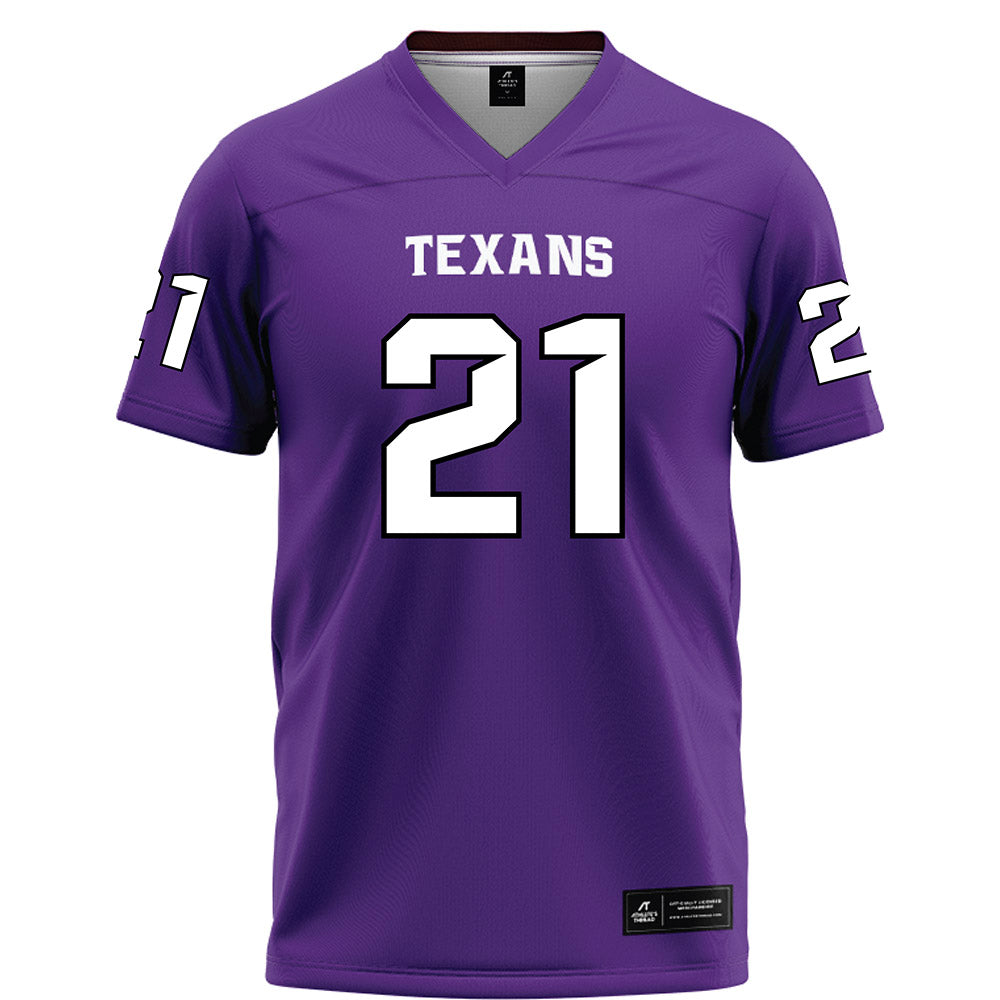 Tarleton State - NCAA Football : Jeremiah Postell - Purple Football Jersey-0
