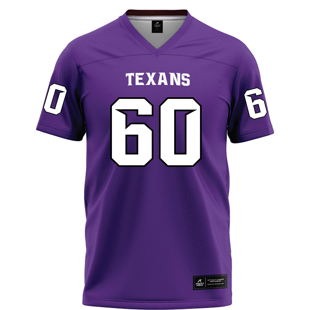 Tarleton State - NCAA Football : Hunter Smith - Purple Football Jersey-0