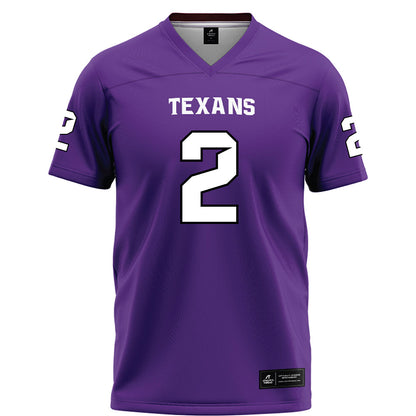 Tarleton State - NCAA Football : Kasyus Kurns - Purple Football Jersey