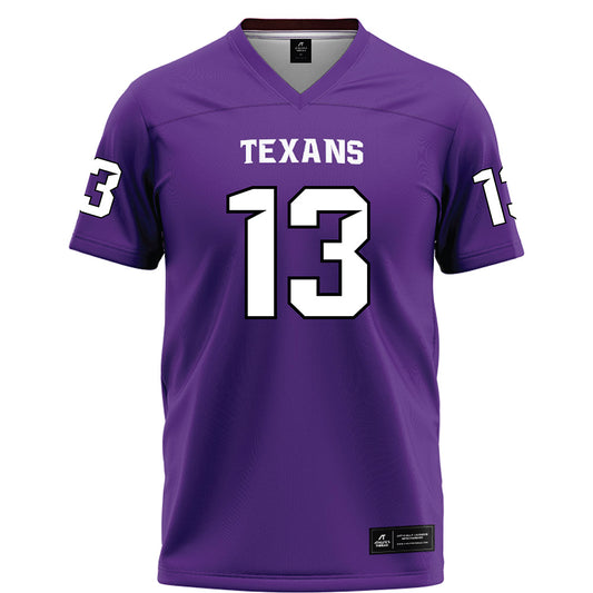 Tarleton State - NCAA Football : Pius Njenge - Purple Football Jersey-0
