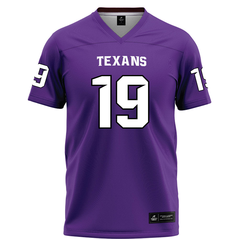 Tarleton State - NCAA Football : Trevon West - Purple Football Jersey-0