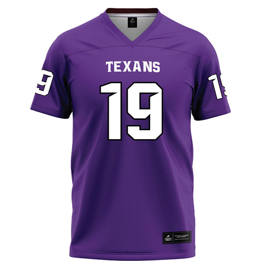Tarleton State - NCAA Football : Trevon West - Purple Football Jersey-0