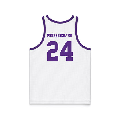 Tarleton State - NCAA Women's Basketball : Jaylynn Perez-Richard - White Basketball Jersey-1