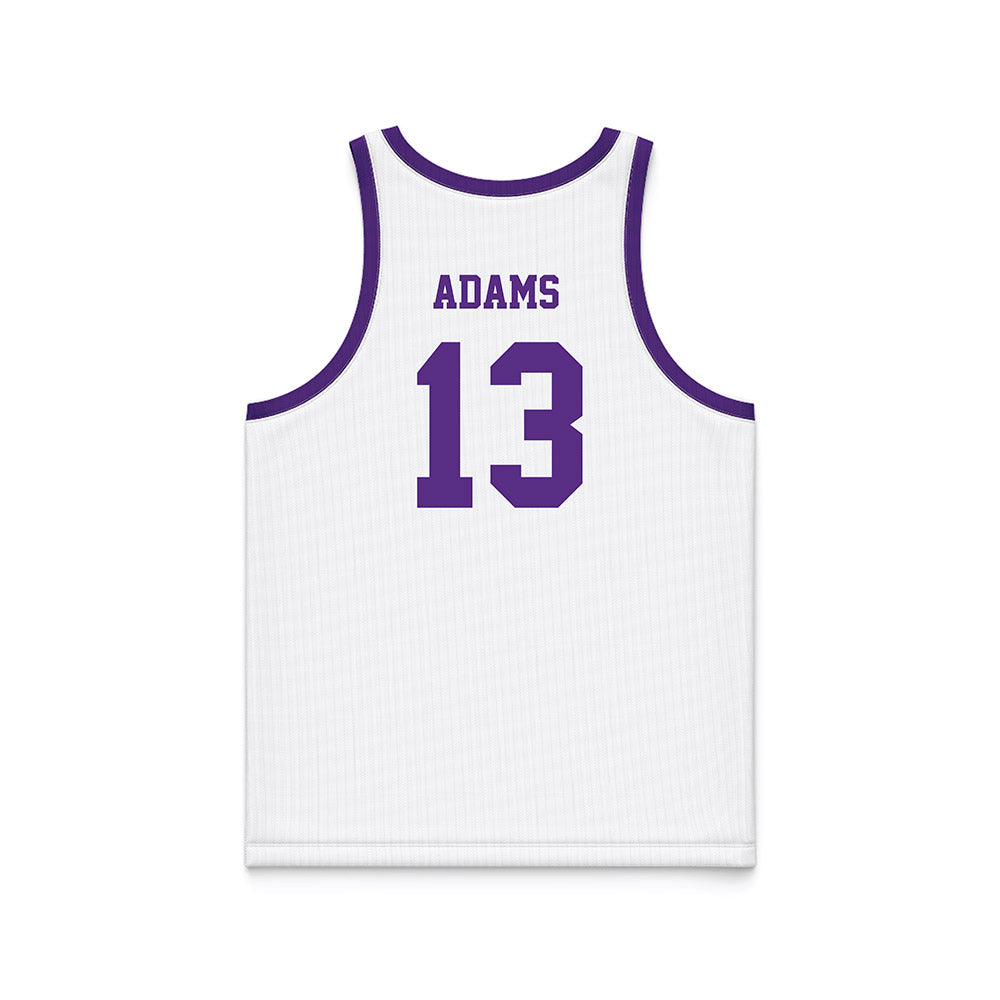 Tarleton State - NCAA Women's Basketball : Gia Adams - White Basketball Jersey-1