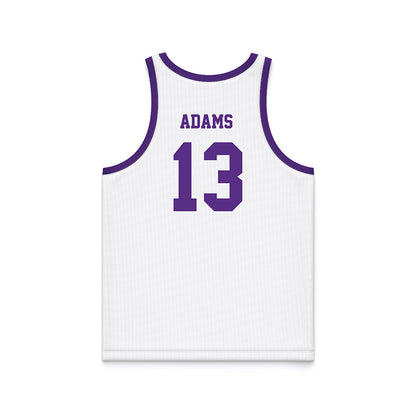 Tarleton State - NCAA Women's Basketball : Gia Adams - White Basketball Jersey-1