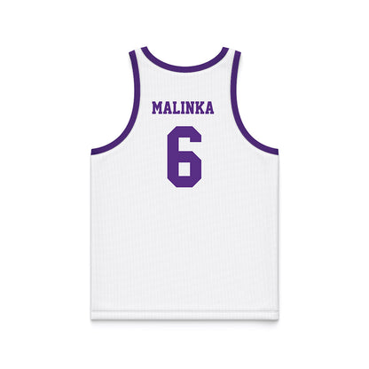Tarleton State - NCAA Women's Basketball : Luka Malinka - White Basketball Jersey-1
