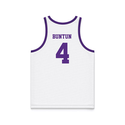 Tarleton State - NCAA Women's Basketball : Nyah Buntun - White Basketball Jersey-1