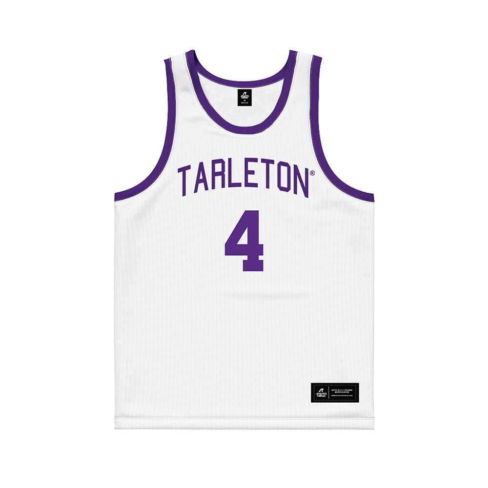 Tarleton State - NCAA Women's Basketball : Nyah Buntun - White Basketball Jersey-0