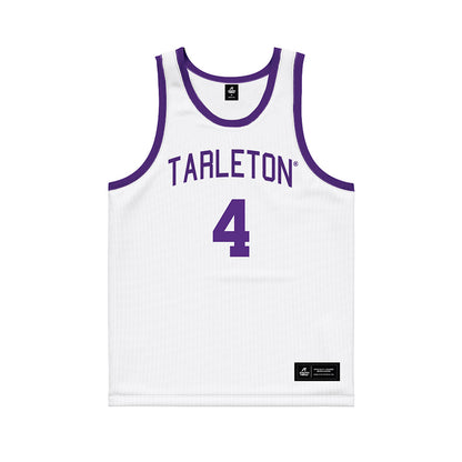 Tarleton State - NCAA Women's Basketball : Nyah Buntun - White Basketball Jersey-0