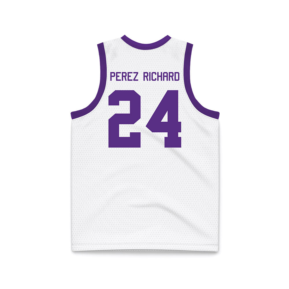 Tarleton State - NCAA Women's Basketball : Jaylynn Perez-Richard - Purple Basketball Jersey-1