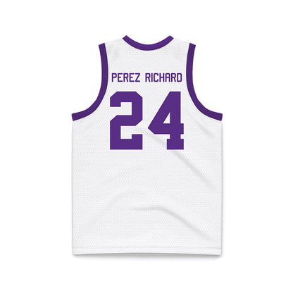 Tarleton State - NCAA Women's Basketball : Jaylynn Perez-Richard - Purple Basketball Jersey-1