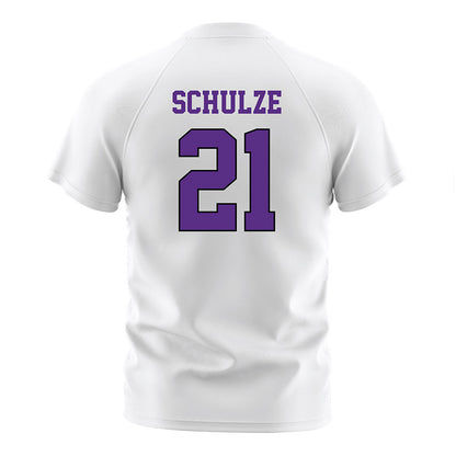 Tarleton State - NCAA Women's Soccer : Sammy Schulze - White Soccer Jersey-1
