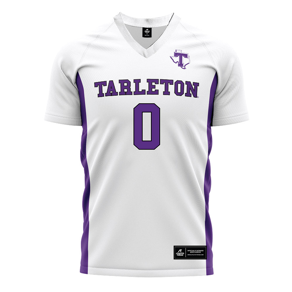 Tarleton State - NCAA Women's Soccer : Jaelyn Gardner - White Soccer Jersey-0